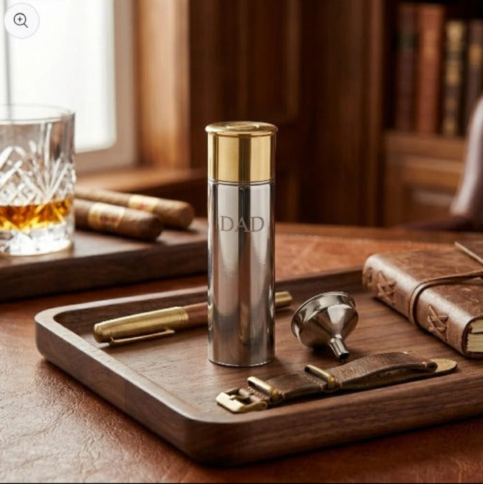 shotgun shell five inch flask