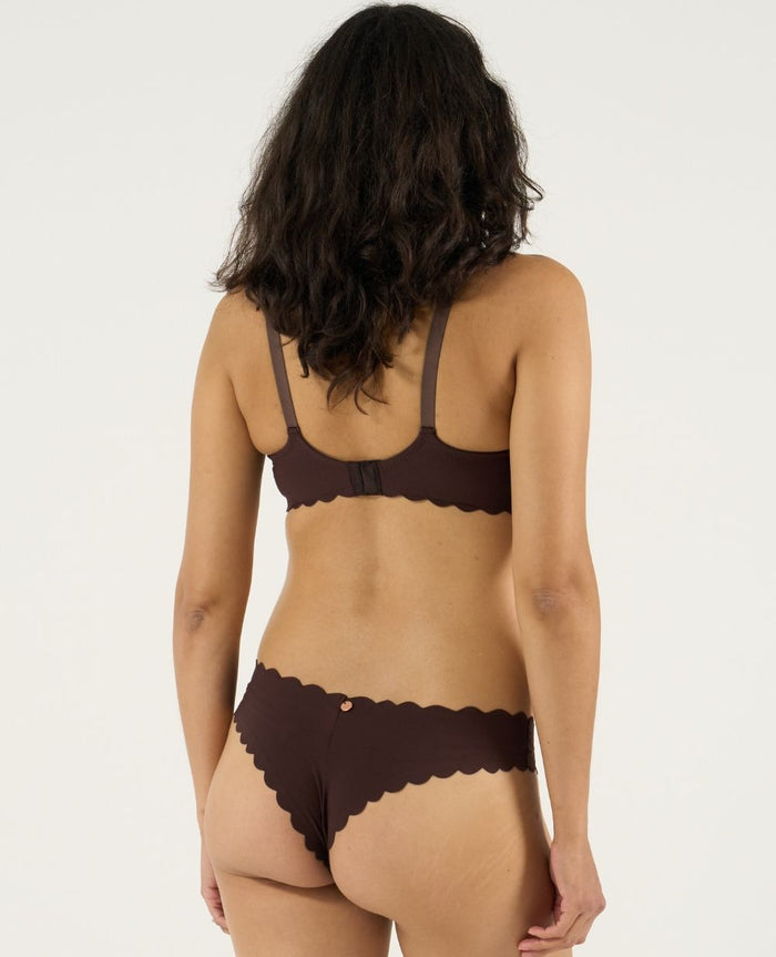 Skin invisible maternity and nursing bra - Chocolate