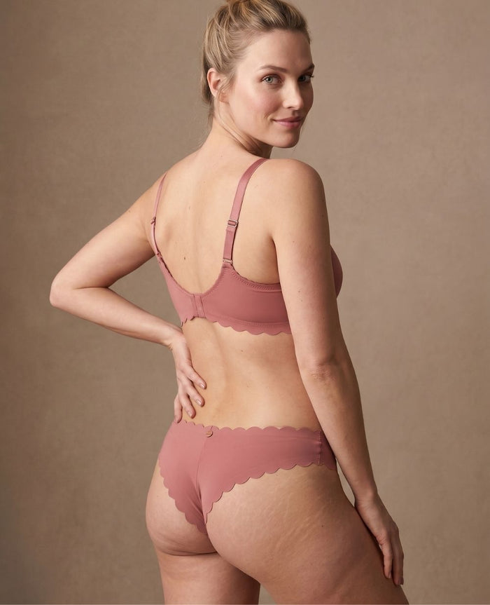 Skin low waist maternity tanga - Dusty Pink