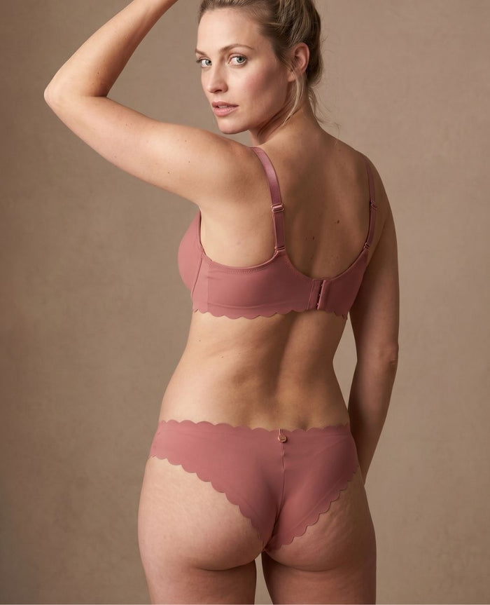 Skin low waist maternity tanga - Dusty Pink