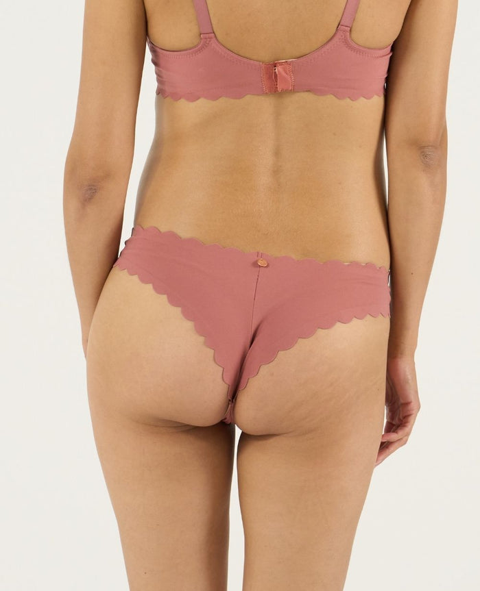 Skin low waist maternity tanga - Dusty Pink