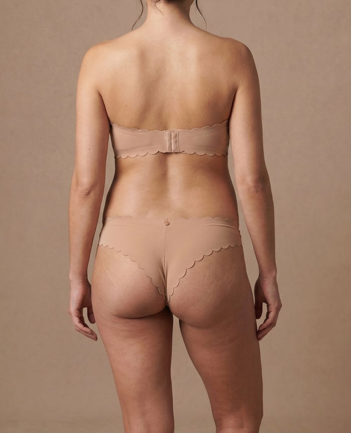Skin low waist maternity tanga - Latte