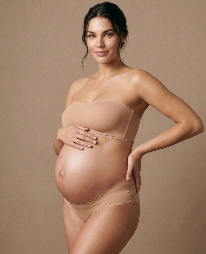 Skin maternity and nursing invisible bandeau bra - Latte