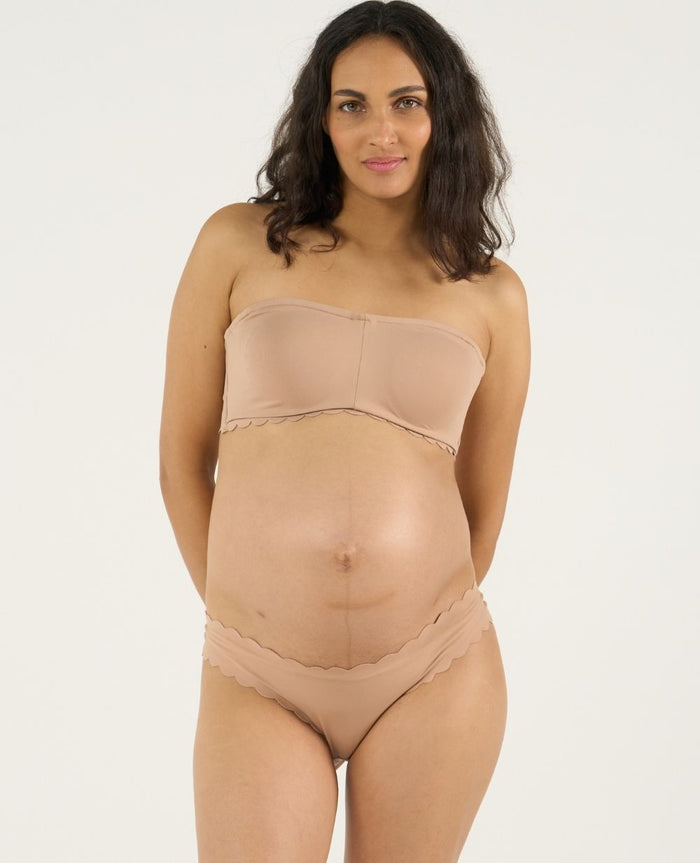 Skin maternity and nursing invisible bandeau bra - Latte