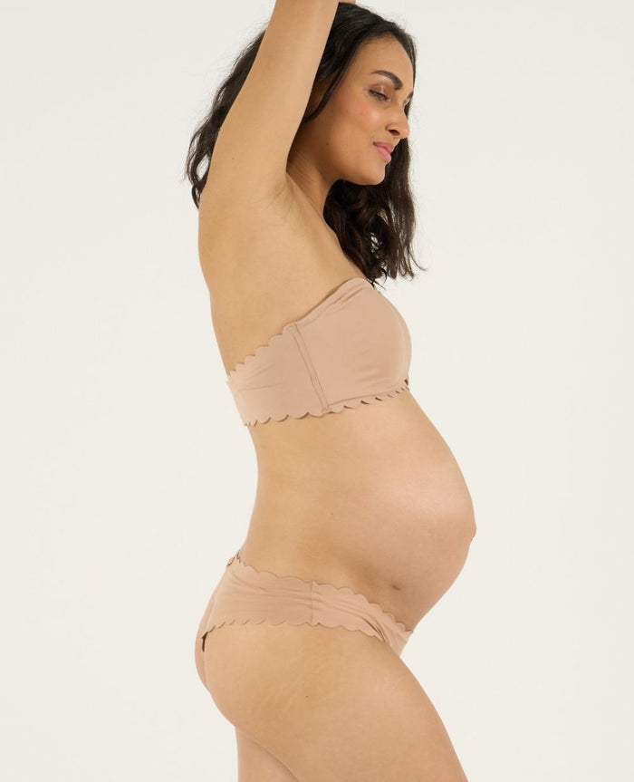 Skin maternity and nursing invisible bandeau bra - Latte