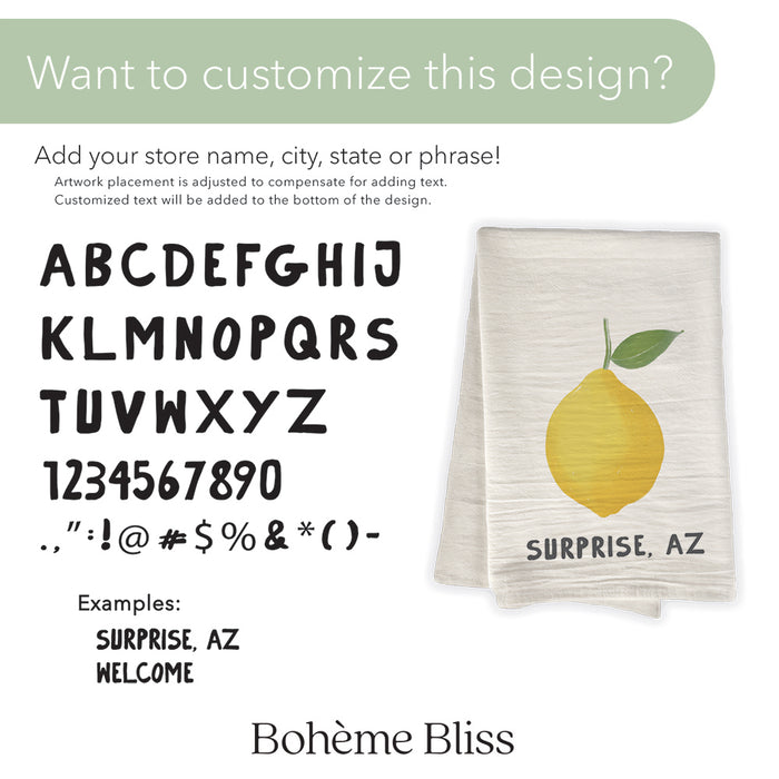 Snow globe Tree - Customizable Cotton Pot Holder