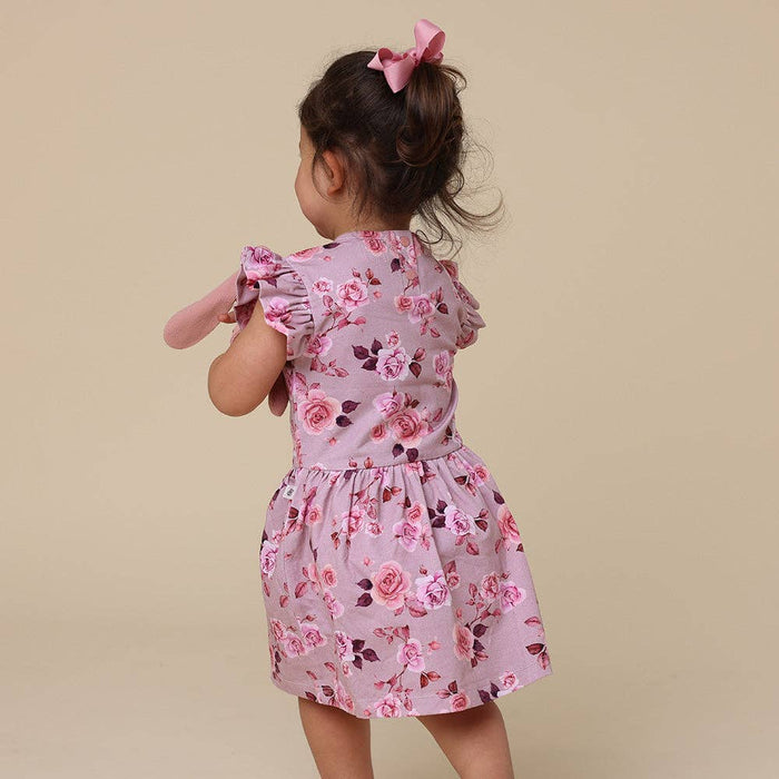 Snuggle Hunny - Blossom Short Sleeve Organic Dress - 3-6 Months (00)