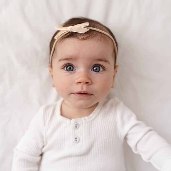 Snuggle Hunny - Lychee Velvet Bow