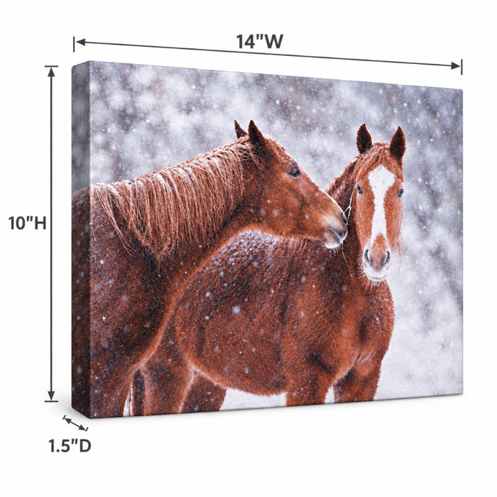 so in love horses canvas print