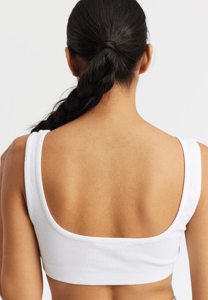 Rethinkit Soft rib bralette Key Comfy Top 0364 white
