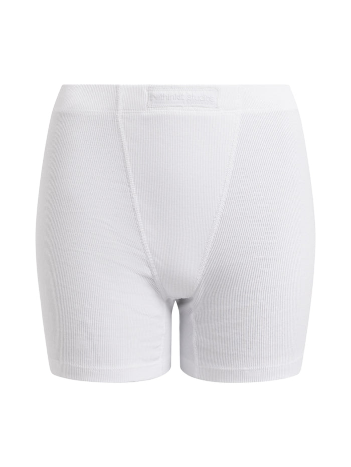 Rethinkit Soft rib shorts Key comfy Shorts 0364 white