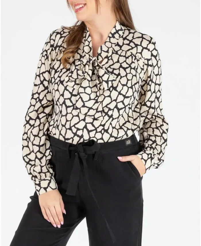 Sophie ascot tie pregnancy and nursing blouse