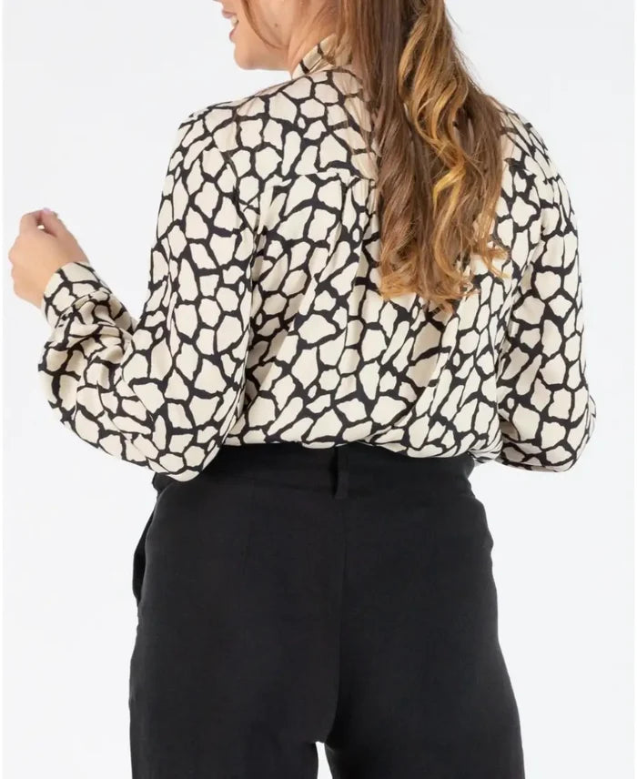 Sophie ascot tie pregnancy and nursing blouse