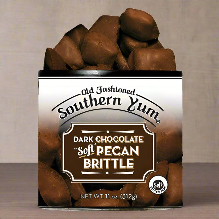 southern yum dark chocolate pecan brittle