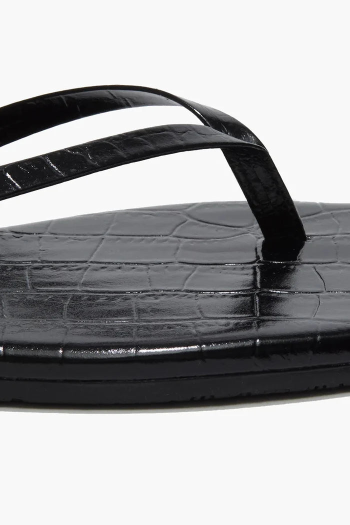 Square Toe Lily Sandal - Sable Croc
