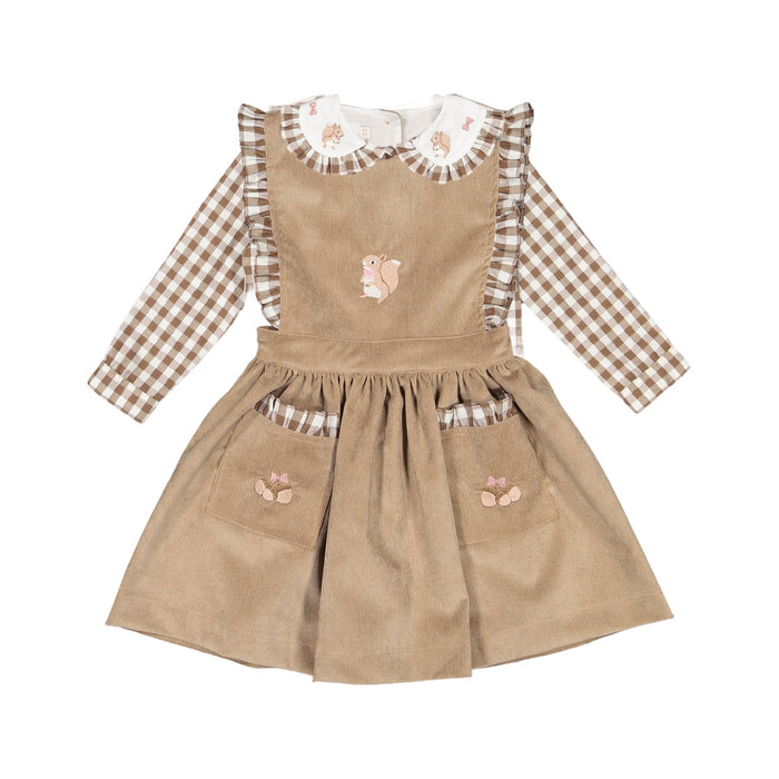 Squirrels Dress Girl 2-piece set