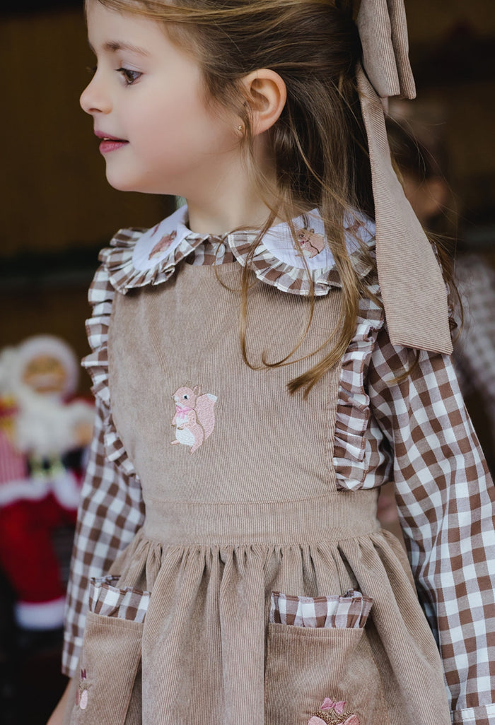 Squirrels Dress Girl 2-piece set