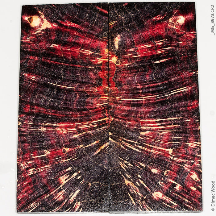 Stabilized wood box elder burl panels