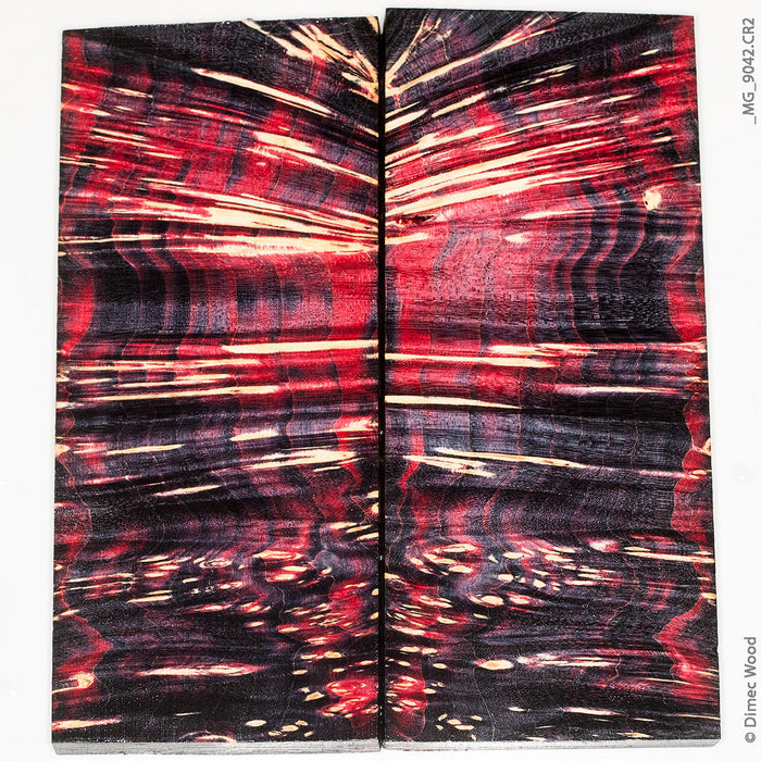 Stabilized wood box elder burl panels