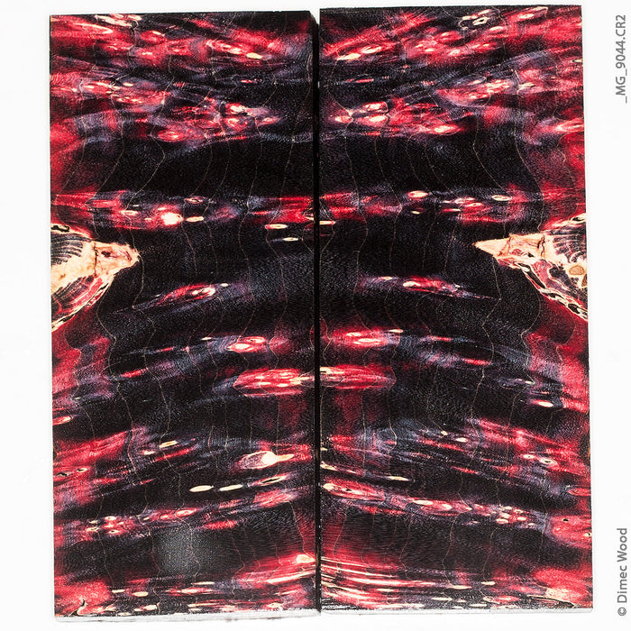 Stabilized wood box elder burl panels