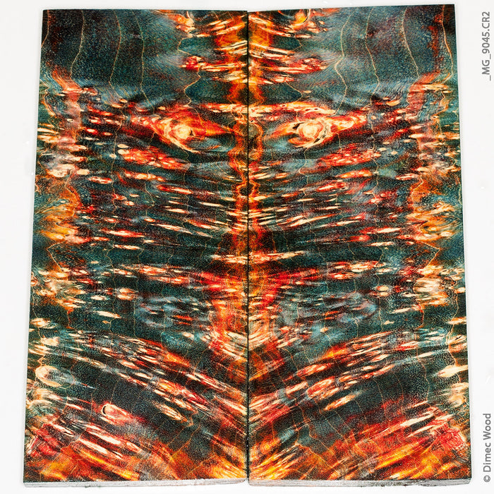Stabilized wood box elder burl panels