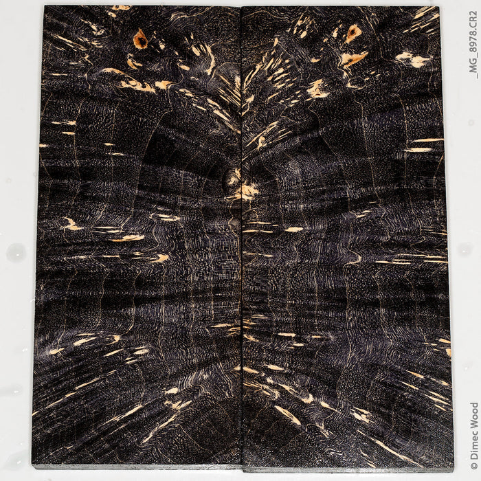 Stabilized wood box elder burl panels