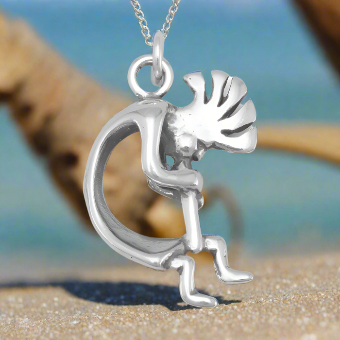 sterling silver native american kokopelli pendant