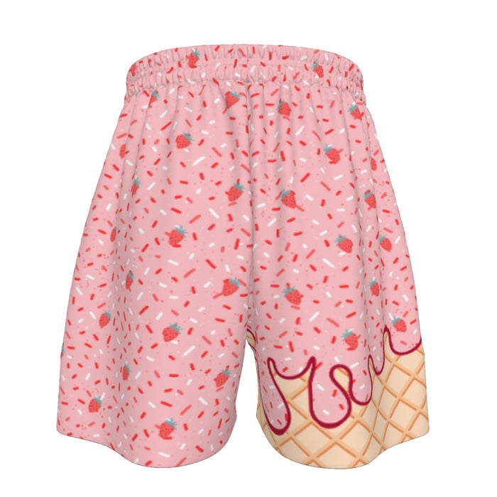 Strawberry Ice Cream Sport Shorts (All Sizes)