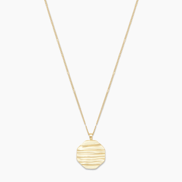 Sunset Coin Necklace - Gold