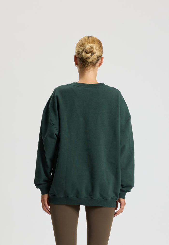 Rethinkit Sweat Shirt Logo Sweatshirt 4126 deep green