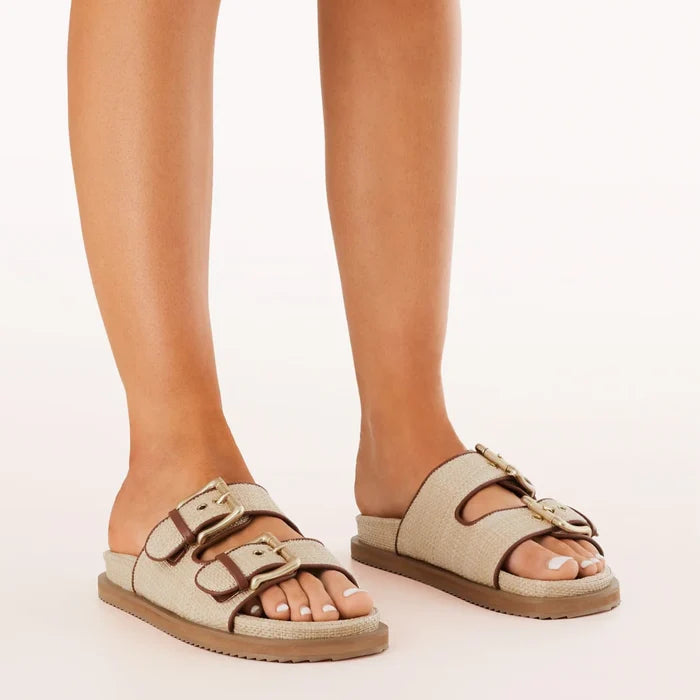Tenley Sandal - Natural Raffia