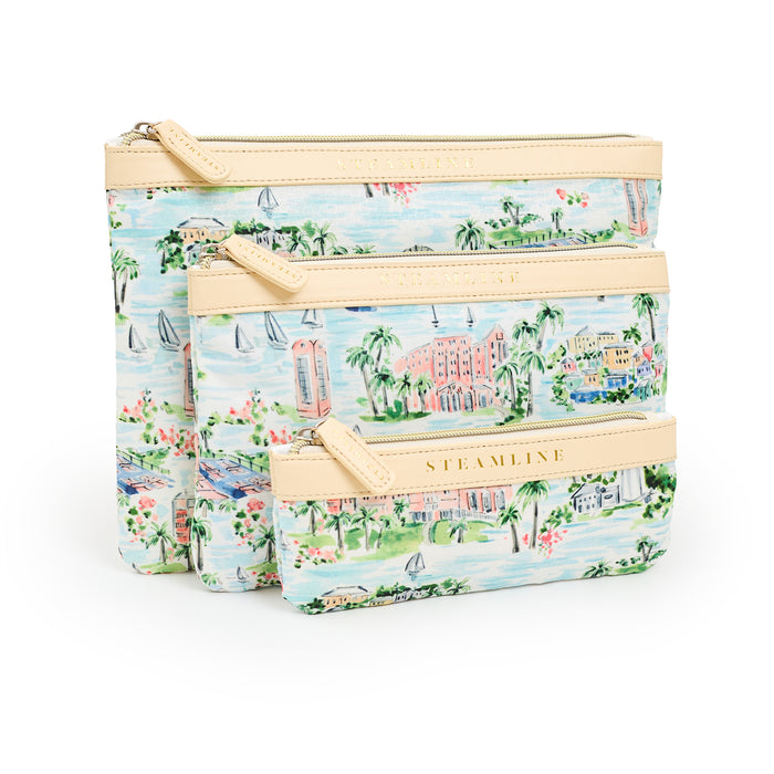 The Hamilton Princess Bermuda x SteamLine - Cosmetic Case Set