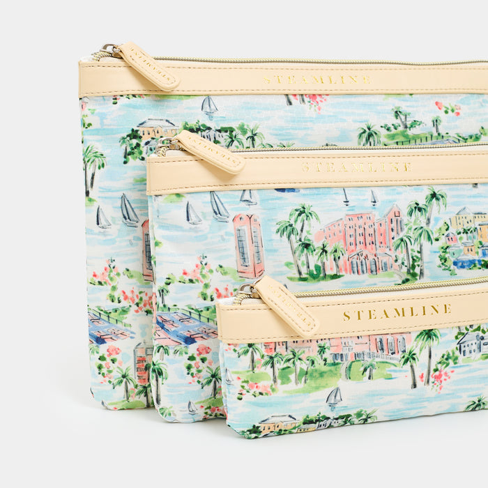 The Hamilton Princess Bermuda x SteamLine - Cosmetic Case Set