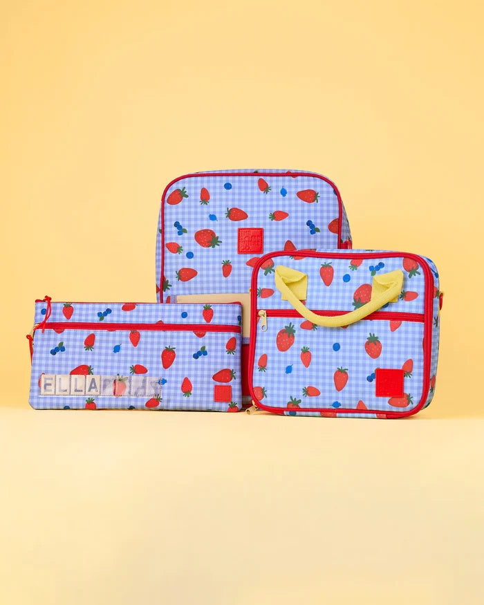 The Somewhere Co Name Pencil Case - Berry Patch