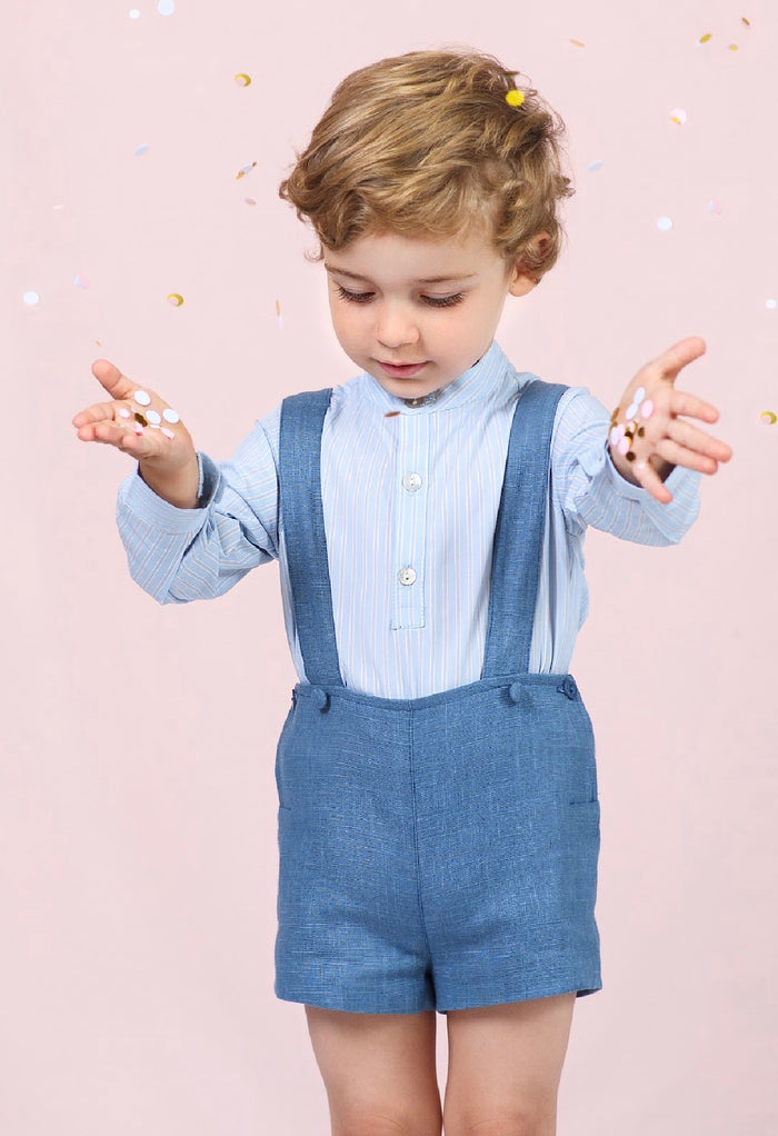 Thomas Denim Blue Boy 2-piece Set