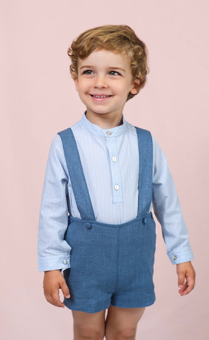 Thomas Denim Blue Boy 2-piece Set