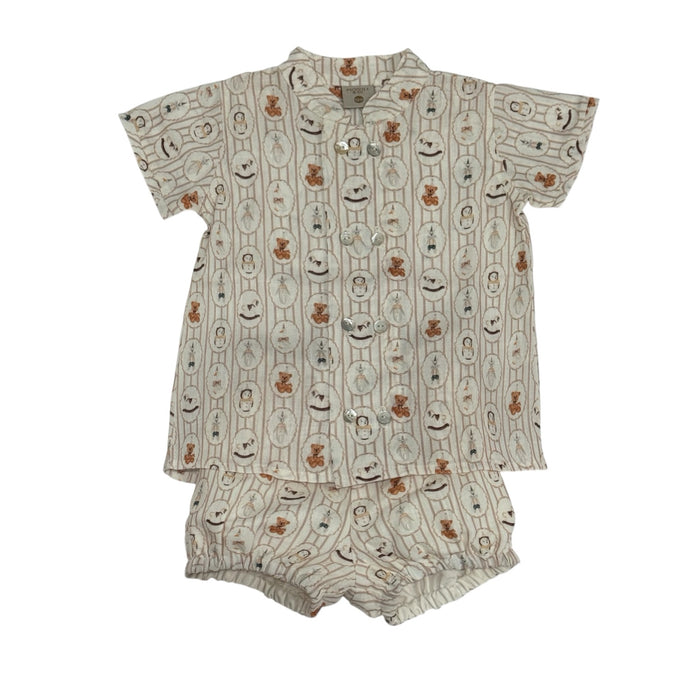 Toyland Taupe Beige Boy 2-PC set