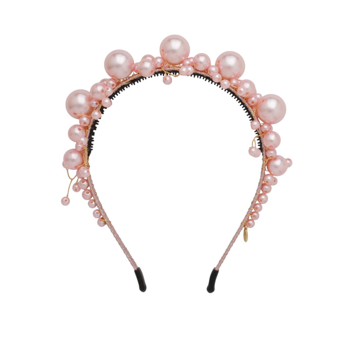 TPWC Duchess Pearl Headband - Blush