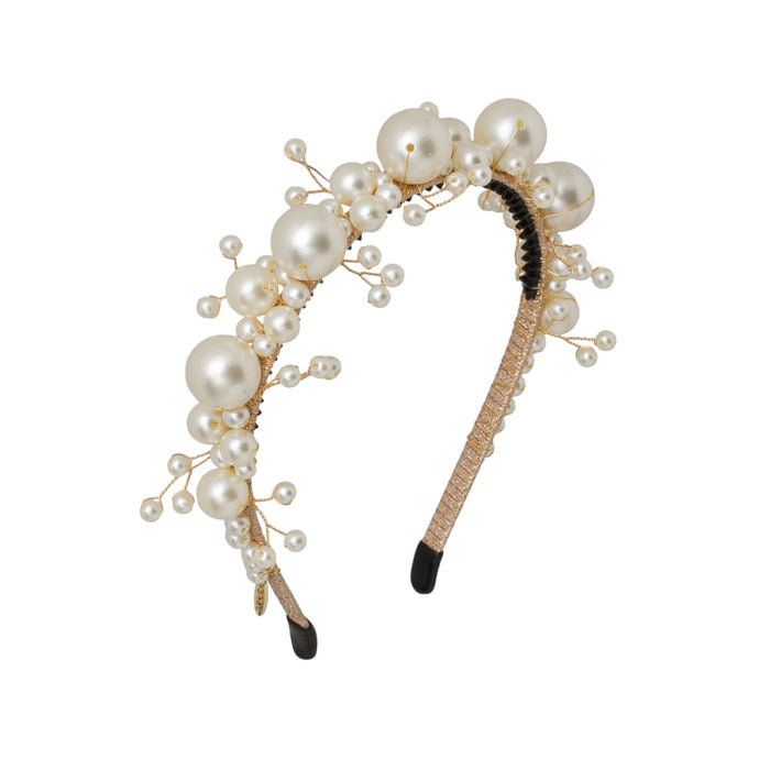 TPWC Duchess Pearl Headband - Ivory
