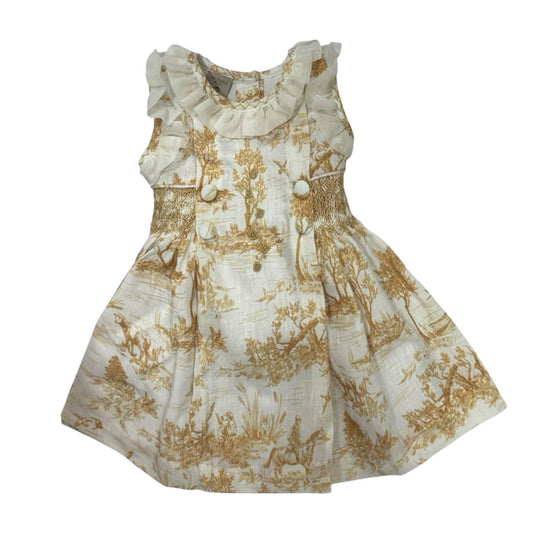 TPWC Jamesetta Camel Handsmocked Dress