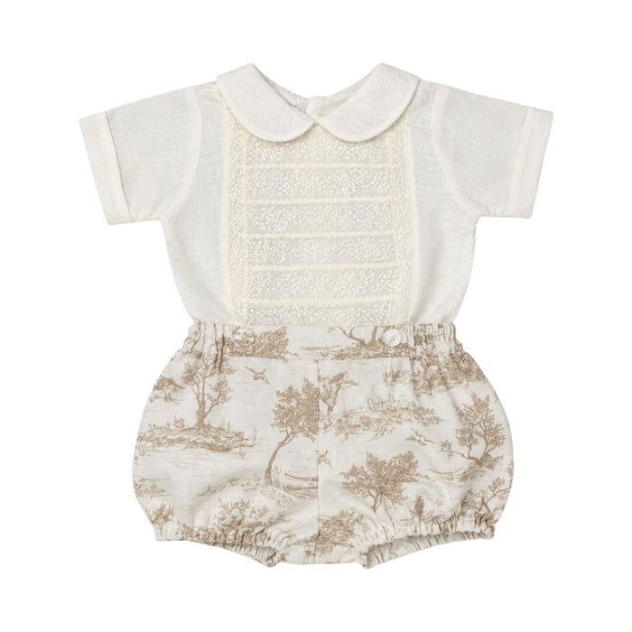 TPWC Page Boy Beige Toile Lace 2-PC set