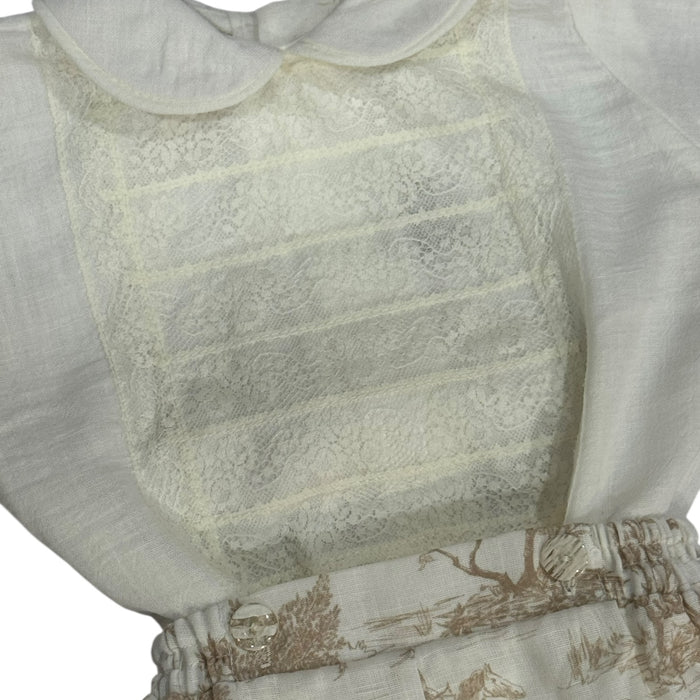 TPWC Page Boy Beige Toile Lace 2-PC set