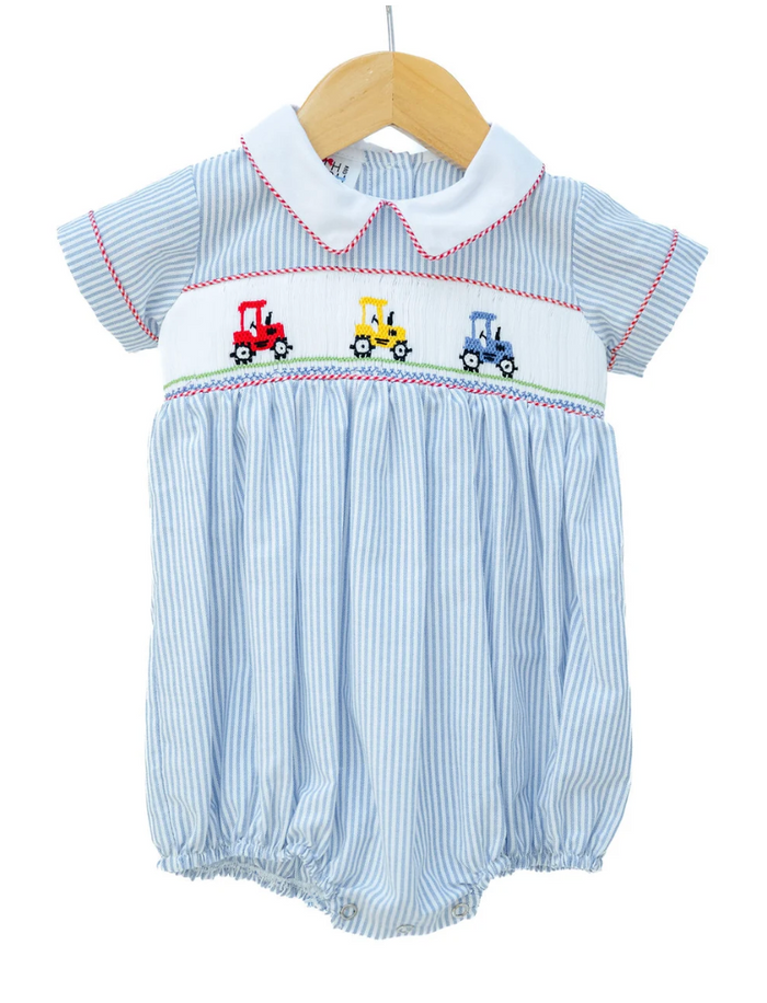 Tractors Smocked Henry Bubble