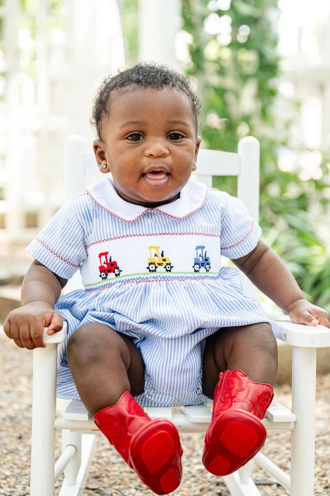 Tractors Smocked Henry Bubble