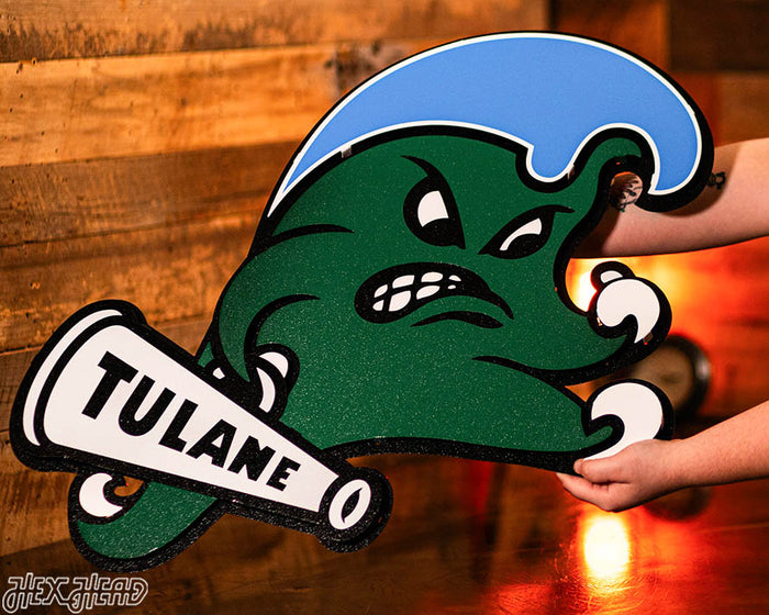 Tulane Green Wave 3D Artwork