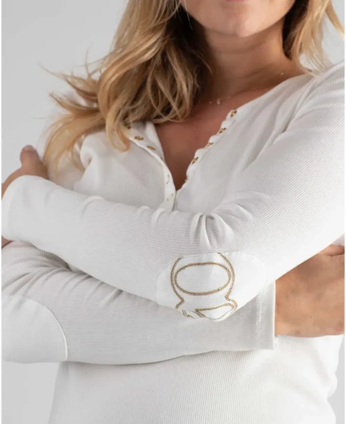 Tunisian long sleeve pregnancy and nursing top - T-shirt