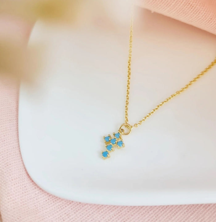 Turquoise Cross Necklace