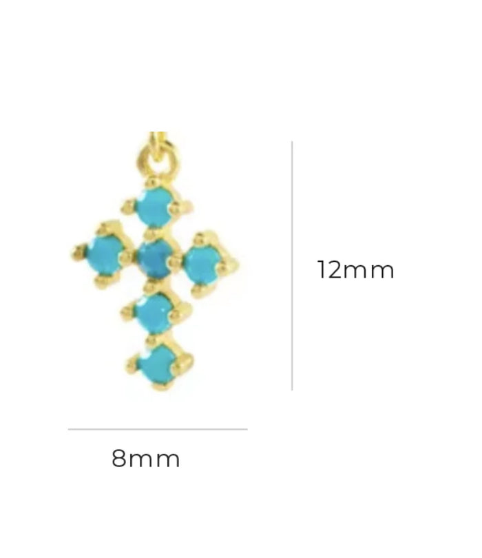 Turquoise Cross Necklace