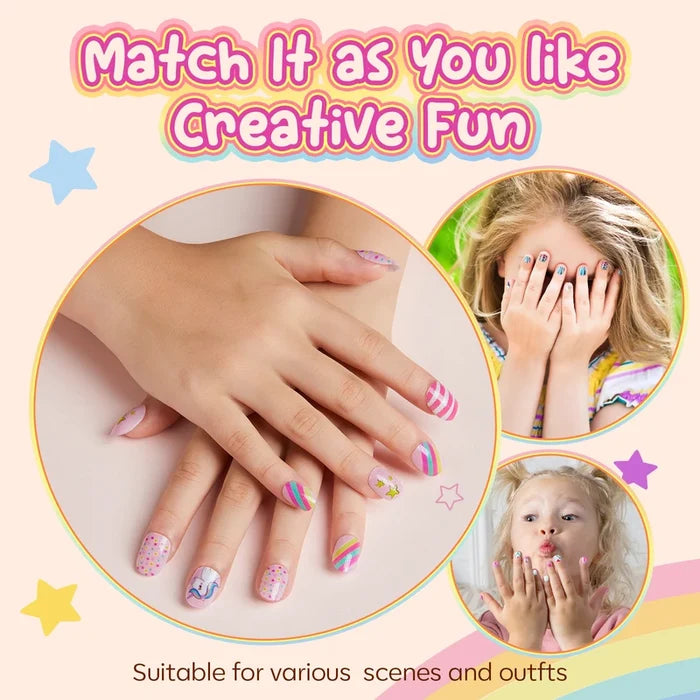 Unicorn - Kids Press on Nail 【Launching 3/31】 press on nails MODELONES #