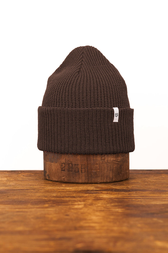 Upcycled Cotton Watchcap - Coffee